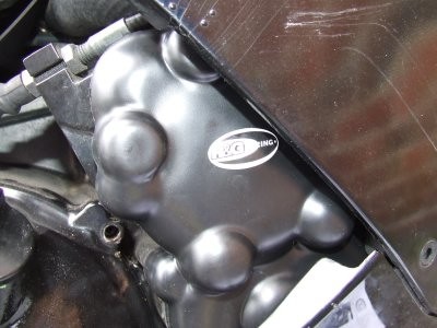 Kryt řetězového kolečka, pravý, KAWASAKI ZX10-R '06-'07, černý
